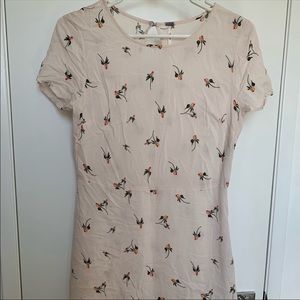 Free People rose pattern slip dress